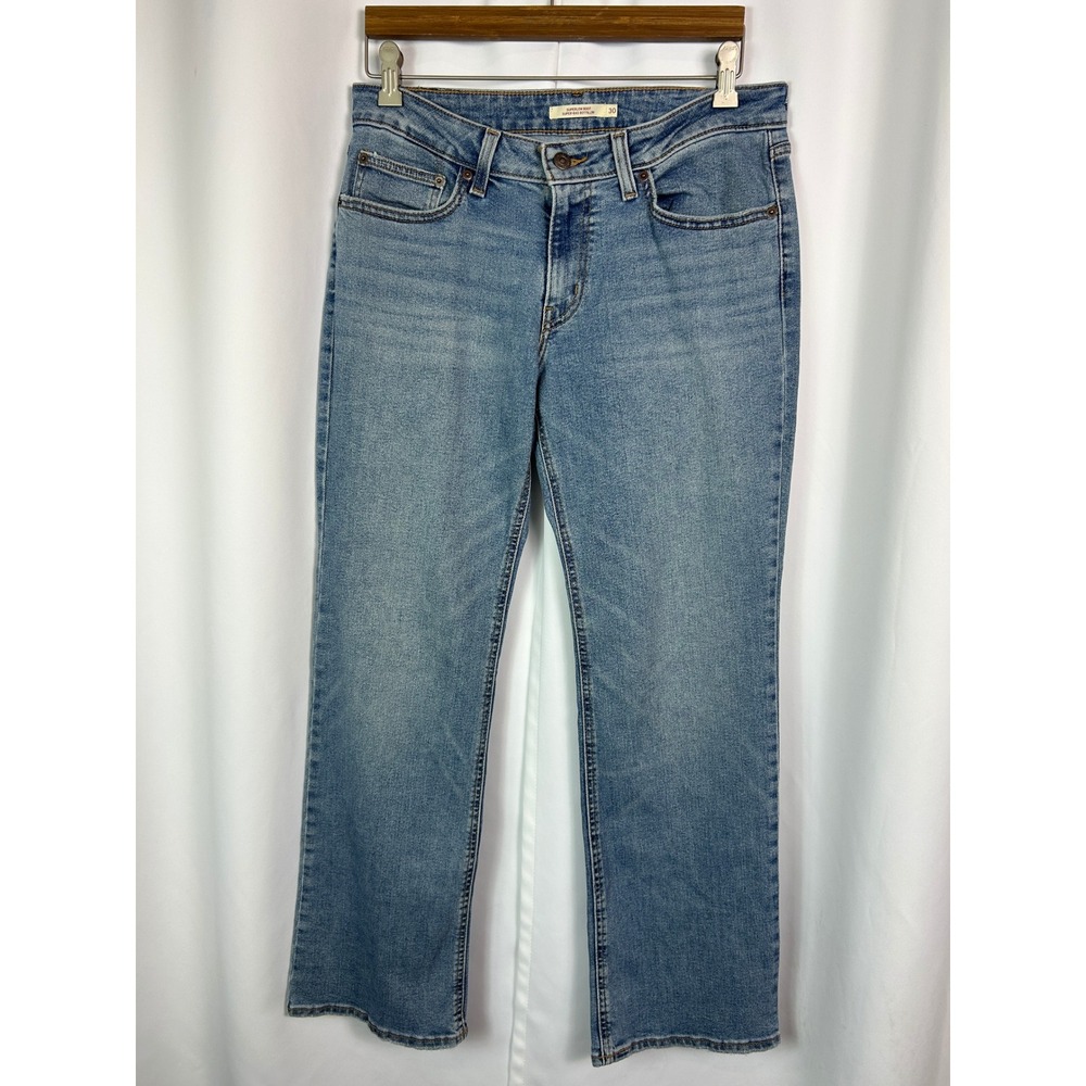 Vintage Levis Superlow Boot Blue Solid Denim Jeans Y2K Low Rise 30